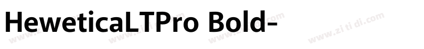 HeweticaLTPro Bold字体转换